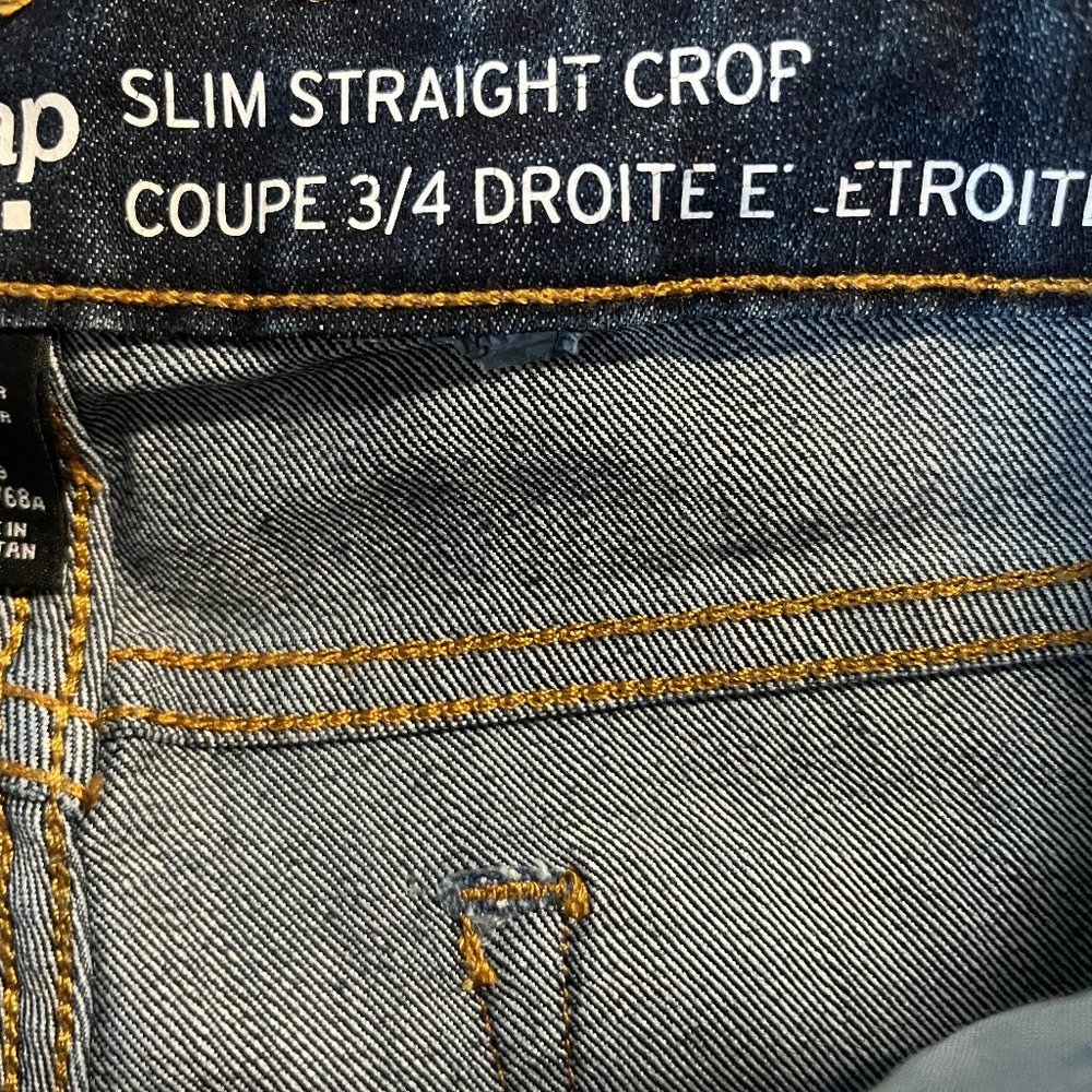 Gap 4/27 regular Slim Straight Crop Jean NWT